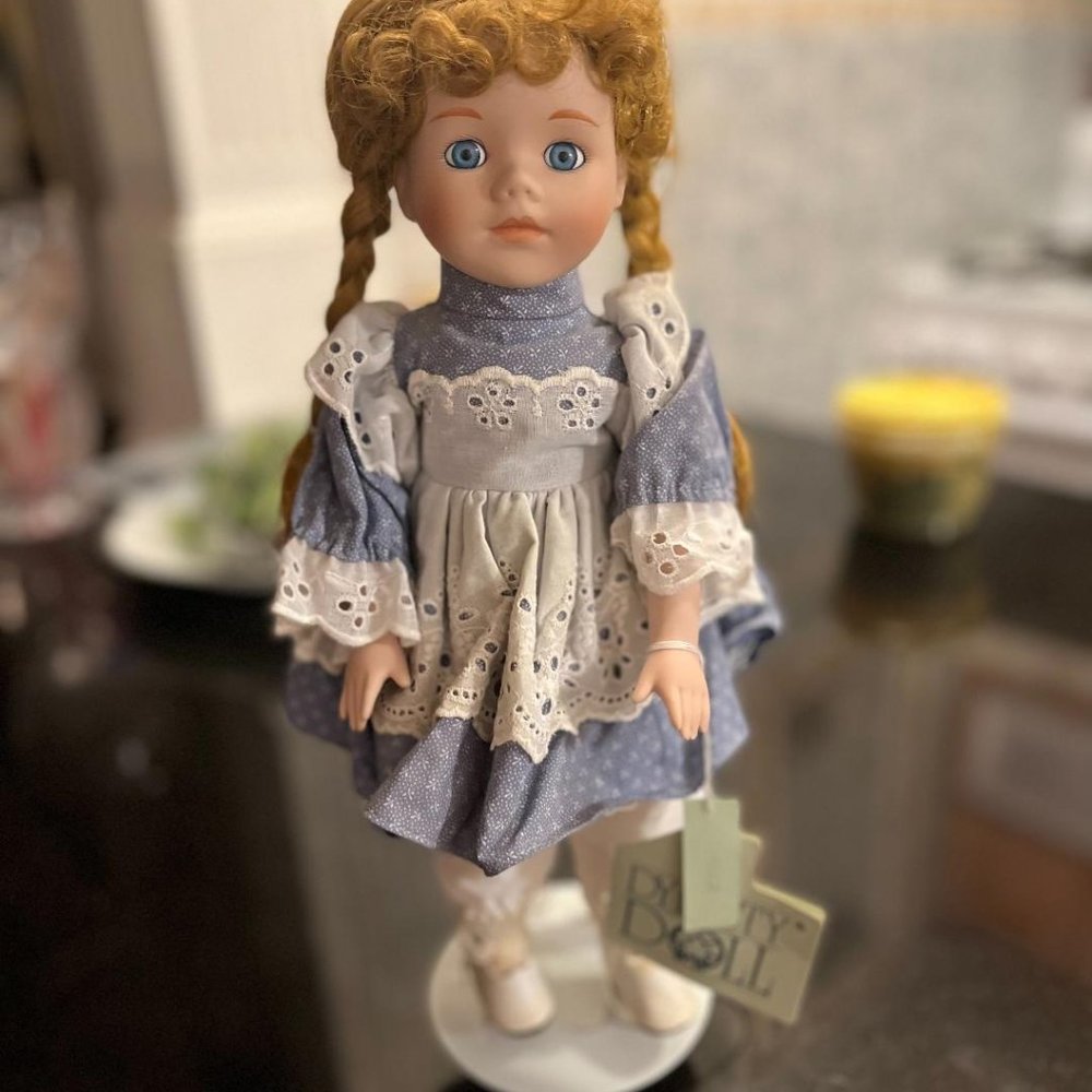 Dynasty Doll Heidi Bisque Porcelain Doll
